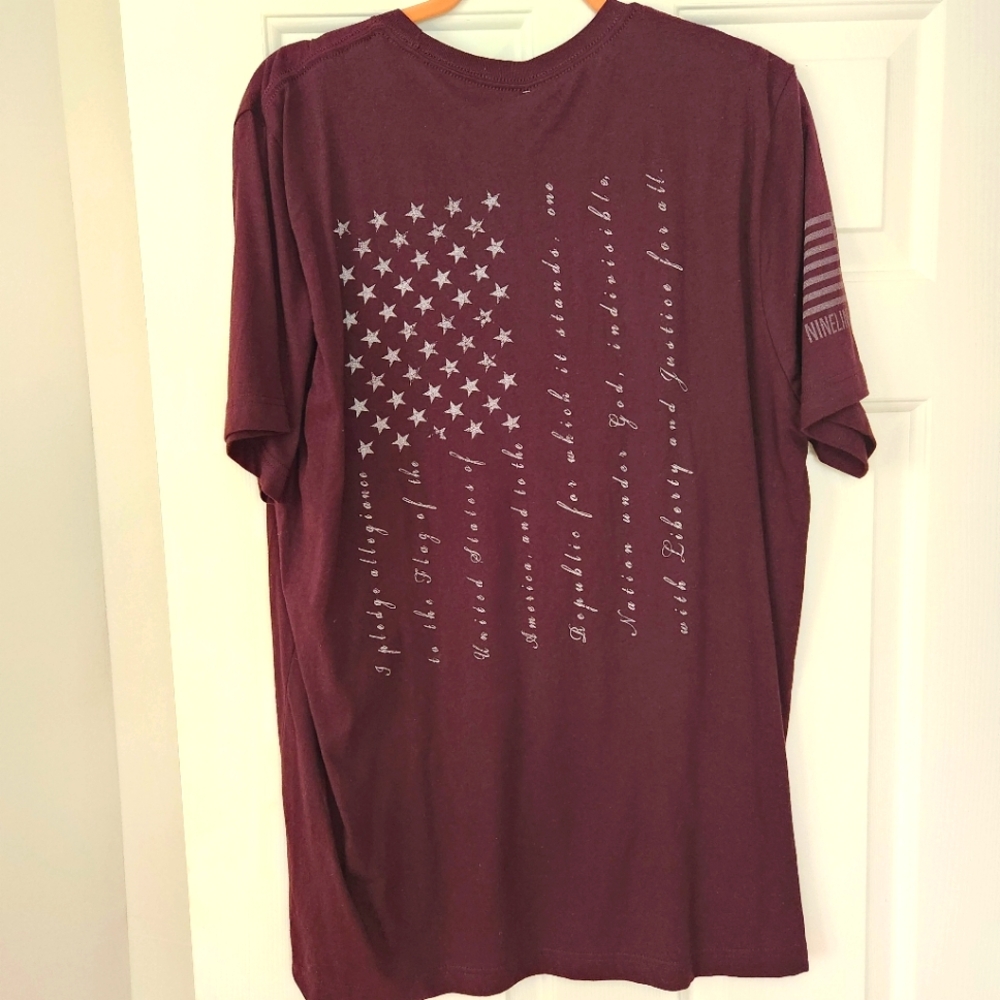 Nine Line Apparel XL allegiance brown tee